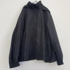 GU 347088 UVカット　オーバーサイズ　ブルゾン ブラック　黒　L