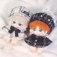 ぬい服 ツイード ベレー帽 カメリア いつぬい 10〜12cm2色セットのサムネイル