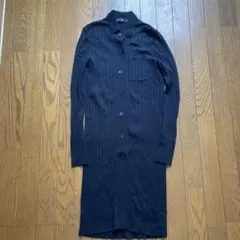UNIQLO ブラックリブニットワンピース Mサイズ