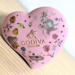 ゴディバ 空き缶 2026 アリスのティーパーティー ミニハート缶