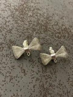 ヴィンテージイヤリング　リボン