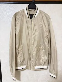 ZARA MAN ベージュ ジップアップジャケット S