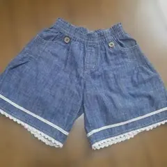 デニムブルー 半ズボン 130センチ(値下げ不可)