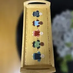 本日終了　最終値下げ　木製 カントリー調 トールペイント トレイのサムネイル