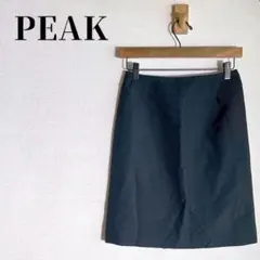 PEAK　ひざ丈タイトスカート　スリット　オフィス　事務　サイズ64-91　黒のサムネイル
