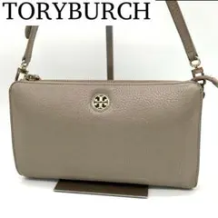 【良品】ToryBurch ポシェット サコッシュ ショルダーバッグ グレー