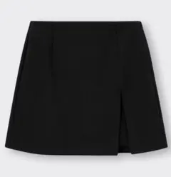 GU ローウエスト起毛スリットミニスカート