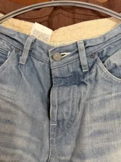 ミナペルホネン always デニムパンツ ダメージ加工 ライトブルー 34 mina perhonen デニムワイド always 水色 ダメージ 34 - メルカリ