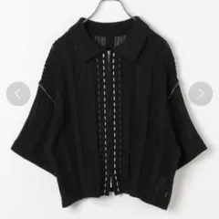 6(ROKU)＞SUKASHI KNIT SHIRT/ニット 黒 - メルカリ