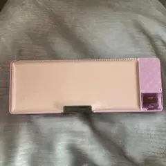 【新品未使用】筆箱　箱型　ピンクパープル　女の子　スクール　シンプル　多機能のサムネイル