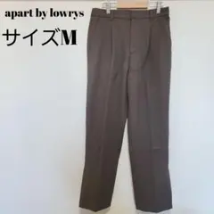 apart by lowrys プレーンフロント スラックス ブラウン M