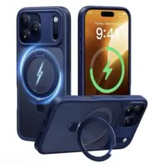 CASEKOO iPhone 17 Pro Max ケース（ディープブルー）