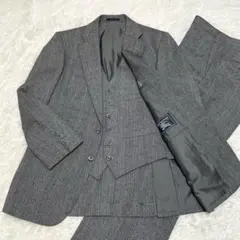バーバリーズ ツイード カジュアルスーツ スリーピース M相当 ダークグレー