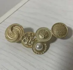 ボタンブローチ（クリップ）