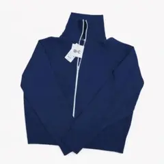UNIQLO Cシリーズ ネイビー ジップアップ L ミラノリブ