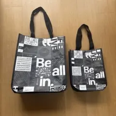 ルルレモン・花柄 Mサイズ2点セットショッパー付き lululemon ルルレモン ショッパー 黒 2枚セット - メルカリ