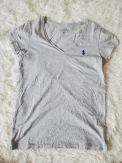 Polo Ralph Lauren グレー Vネック Tシャツ S