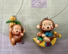 サンリオ おさるのもんきち スウィングマスコット 2点セット 