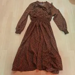 SPRAY PREMIUM 花柄ロングワンピース