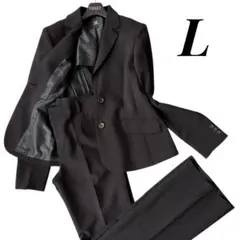 新生活 通勤 パンツスーツ 黒 L 未使用級 セットアップ