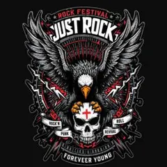 新品未使用 スカル イーグル 半袖Tシャツ ブラック M 2枚セット