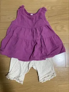 西松屋　チュニックとパンツセット　80