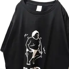 プリントスター 相撲 力士 デカロゴ Tシャツ ブラック 黒 2XL 古着