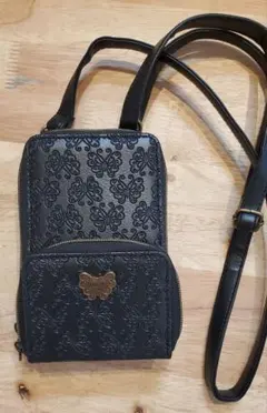 ANNA SUI mini じゃばら式スマホショルダー　バタフライver.