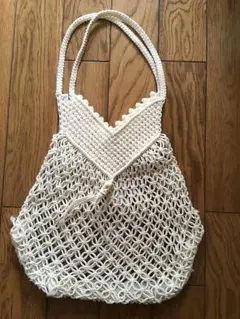 【美品】手編み バッグ