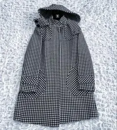 Max&co チェックのフードコート　マックスアンドコー