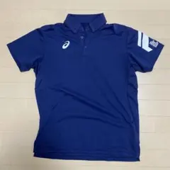 ASICS ネイビー ポロシャツ