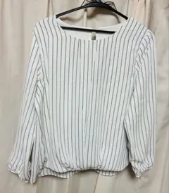 GLACIER 長袖シャツブラウス 白　M