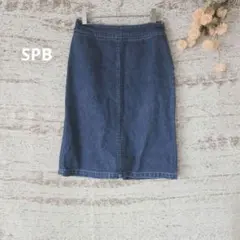 【SPB】 デニムスカート 日本製 サイドファスナー ✱良品　S相当のサムネイル