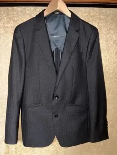極美品 スーツセレクト 黒タグ 3ピース A4 洗濯可 ダークグレー ストライプ 2026年最新】SUIT SELECT 季節：オールシーズン メンズ ビジネススーツ