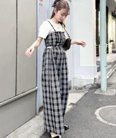 Kastane 2piece カットアウトサロペット