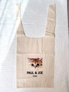 PAUL & JOE 猫顔　キャンパスエコバッグ　大
