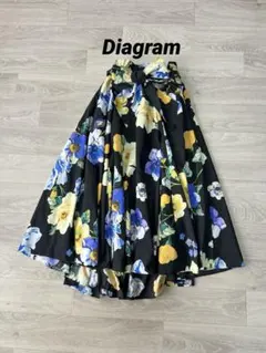 Diagram フラワープリント フレアスカート 36のサムネイル