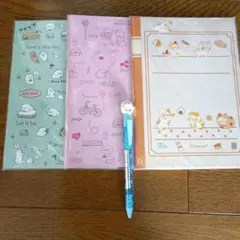 シロタンノート3冊　ボールペン