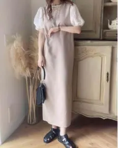 GRL  グレイル　バックスリットジャンパースカート　F