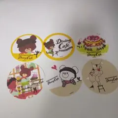 くまのがっこう Dining Cafe コースター 6枚セット