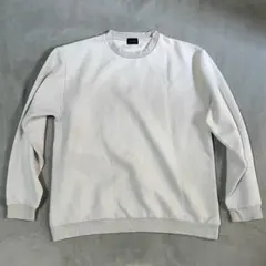美品greenlabelrelaxingグリーンレーベルリラクシング白スウェット