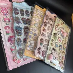 ご褒美シール ボンボンドロップシール風 ぷっくり 立体シール 3Dシール5点④