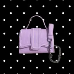 ZABA ピンク クロコダイル柄 ハンドバック