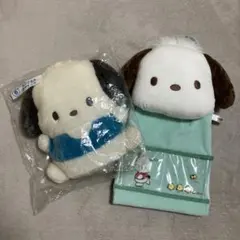 ポチャッコサンリオ当たりくじ　ぬいぐるみウォールポケット2点セット