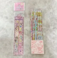【新品未開封】 ポケモン 2B 鉛筆 ディズニープリンセス 定規 文房具
