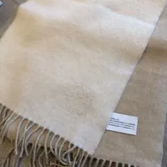 LOEWE マフラー　バイカラースカーフ　カシミア