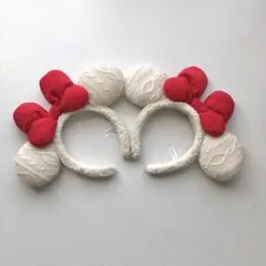 ① ディズニー クリスマス 2023年 リルリンリン ボア ミニー カチューシャ