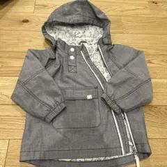 【ZARA・美品】フード取り外し可・ジャケット インナー動物柄　90〜100のサムネイル