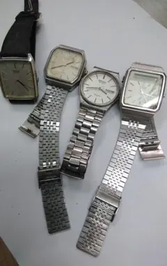 ジャンク　SEIKO　メンズ腕時計4点