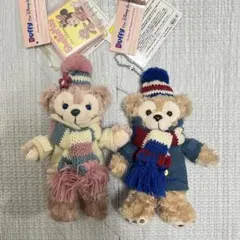 【新品未使用タグ付き】ダッフィー＆シェリーメイ クリスマスぬいぐるみ 2体セット